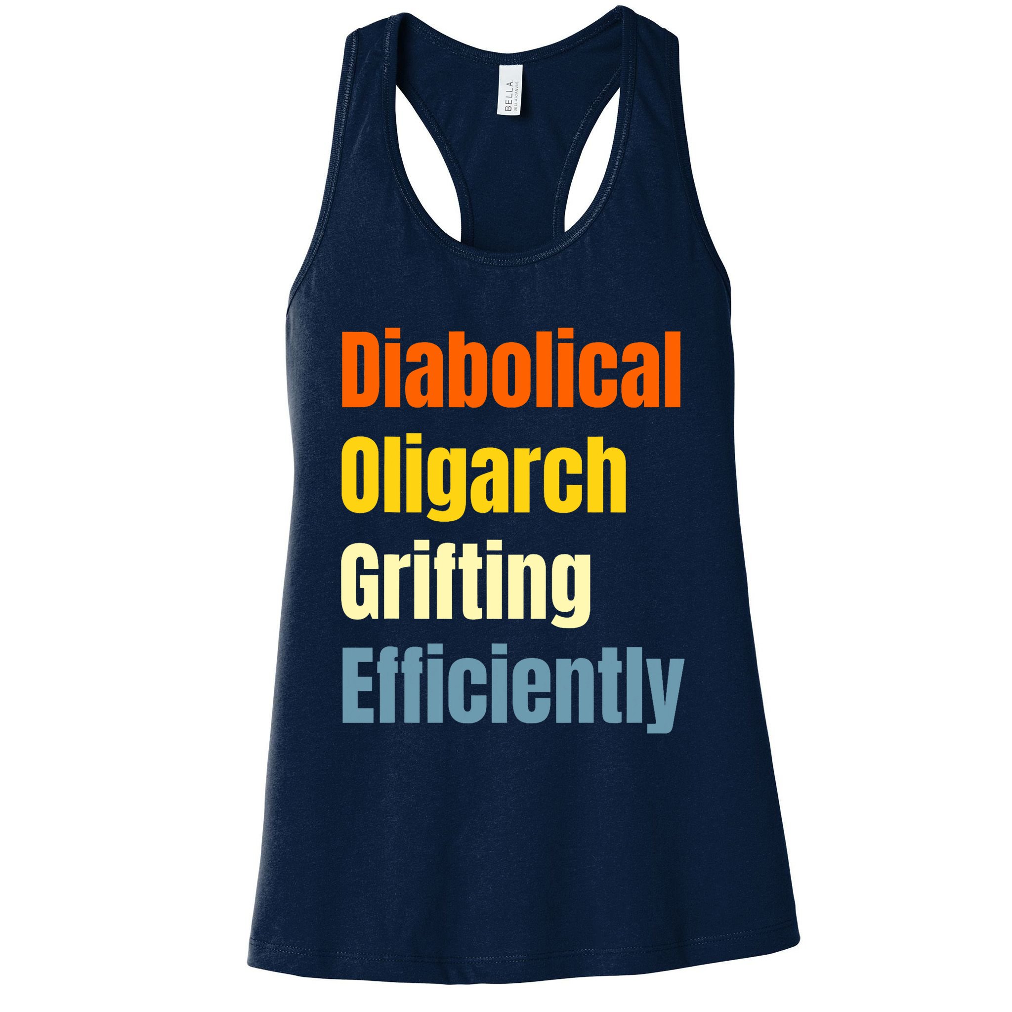 Diabolical Oligarch Grifting Efficiently Doge Womens Tank Top