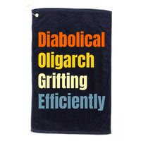 Diabolical Oligarch Grifting Efficiently Doge Golf Towel