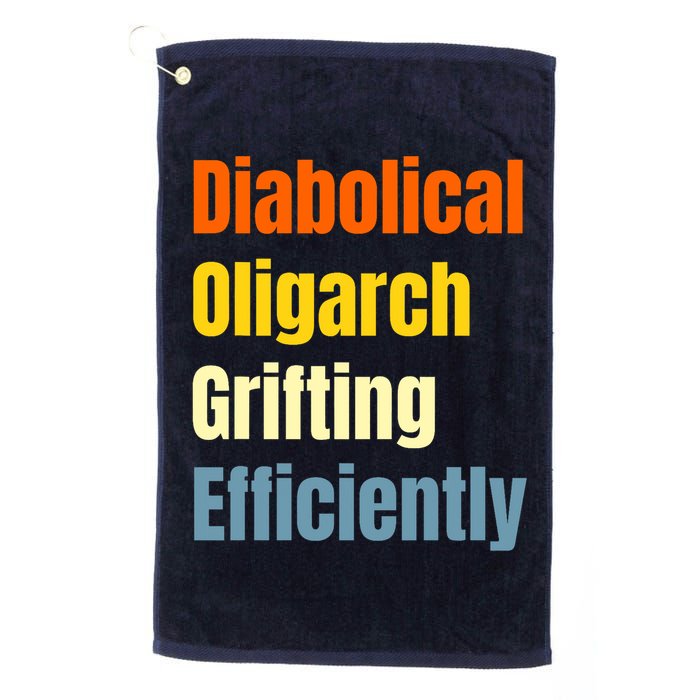 Diabolical Oligarch Grifting Efficiently Doge Golf Towel