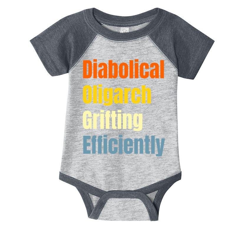 Diabolical Oligarch Grifting Efficiently Doge Infant Baby Jersey Bodysuit