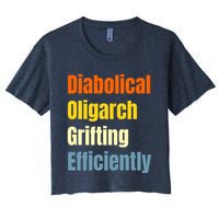Diabolical Oligarch Grifting Efficiently Doge Women's Crop Top Tee