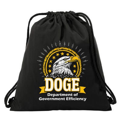 Department Of Government Efficiency Funny Trump 2024 Doge Drawstring Bag