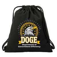 Department Of Government Efficiency Funny Trump 2024 Doge Drawstring Bag