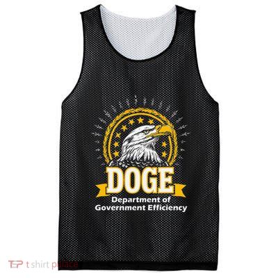 Department Of Government Efficiency Funny Trump 2024 Doge Mesh Reversible Basketball Jersey Tank