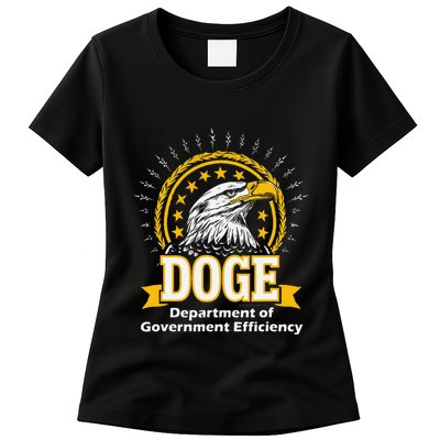 Department Of Government Efficiency Funny Trump 2024 Doge Womens T-Shirt