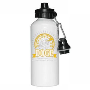 Department Of Government Efficiency Funny Trump 2024 Doge Aluminum Water Bottle