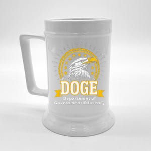 Department Of Government Efficiency Funny Trump 2024 Doge Beer Stein