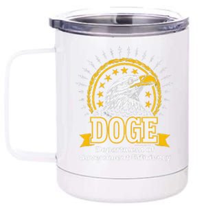 Department Of Government Efficiency Funny Trump 2024 Doge 12 oz Stainless Steel Tumbler Cup