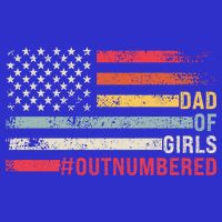 Dad Of Girls Outnumbered Father Cute Gift Visor