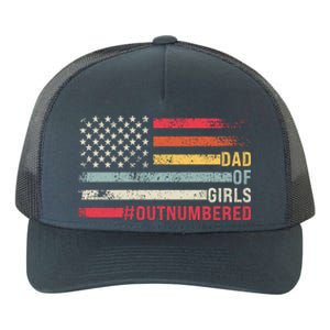 Dad Of Girls Outnumbered Father Cute Gift Yupoong Adult 5-Panel Trucker Hat