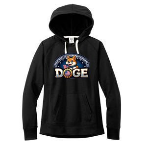 Department Of Government Efficiency D.O.G.E | Elon Women's Fleece Hoodie