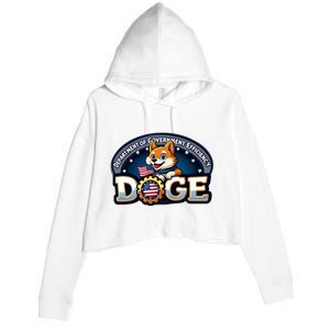 Department Of Government Efficiency D.O.G.E | Elon Crop Fleece Hoodie