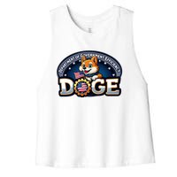 Department Of Government Efficiency D.O.G.E | Elon Women's Racerback Cropped Tank