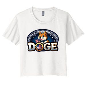 Department Of Government Efficiency D.O.G.E | Elon Women's Crop Top Tee