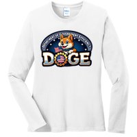 Department Of Government Efficiency D.O.G.E | Elon Ladies Long Sleeve Shirt