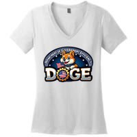 Department Of Government Efficiency D.O.G.E | Elon Women's V-Neck T-Shirt