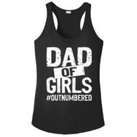 Dad Of Girls Outnumbered Funny Girl Dad Ladies PosiCharge Competitor Racerback Tank