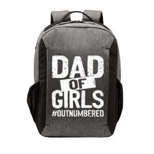 Dad Of Girls Outnumbered Funny Girl Dad Vector Backpack