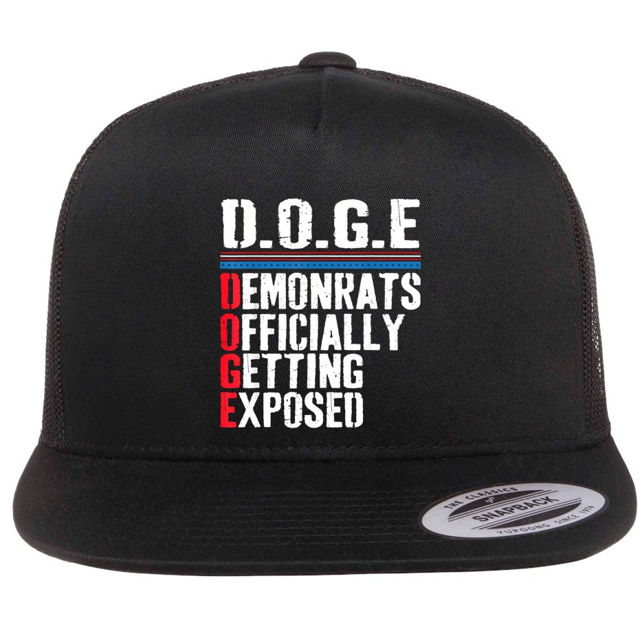 Democrat Officially Getting Exposed Trump 2025 Flat Bill Trucker Hat