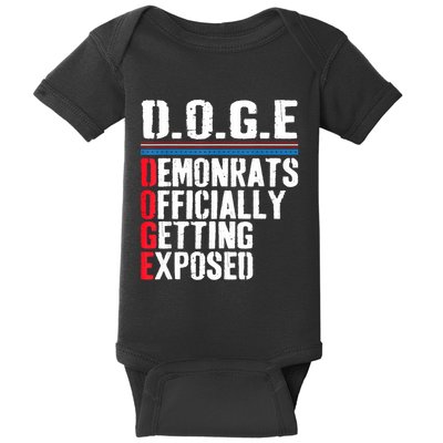 Democrat Officially Getting Exposed Trump 2025 Baby Bodysuit