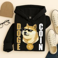 Doge Coin Gansta Thug Dogecoin Crypto Currency Hoodie