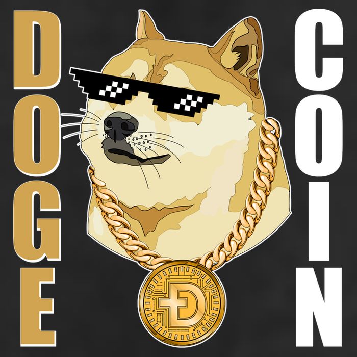 Doge Coin Gansta Thug Dogecoin Crypto Currency Adult Drive Performance Visor