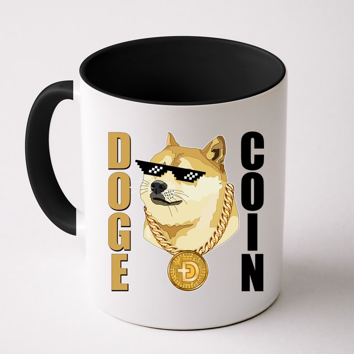Doge Coin Gansta Thug Dogecoin Crypto Currency Mug