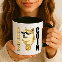 Doge Coin Gansta Thug Dogecoin Crypto Currency Mug