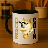 Doge Coin Gansta Thug Dogecoin Crypto Currency Mug