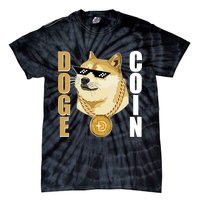 Doge Coin Gansta Thug Dogecoin Crypto Currency Tie-Dye T-Shirt
