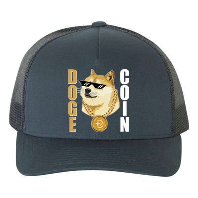 Doge Coin Gansta Thug Dogecoin Crypto Currency Yupoong Adult 5-Panel Trucker Hat