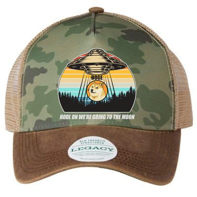 Doge Coin UFO Doge Crypto Currency To The Moon Legacy Tie Dye Trucker Hat