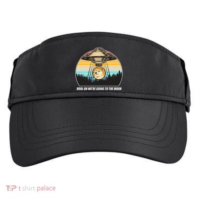 Doge Coin UFO Doge Crypto Currency To The Moon Adult Drive Performance Visor