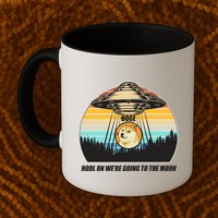 Doge Coin UFO Doge Crypto Currency To The Moon Mug