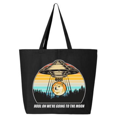 Doge Coin UFO Doge Crypto Currency To The Moon 25L Jumbo Tote