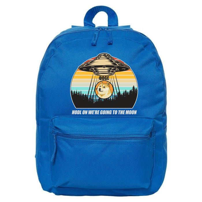 Doge Coin UFO Doge Crypto Currency To The Moon 16 in Basic Backpack