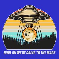 Doge Coin UFO Doge Crypto Currency To The Moon 16 in Basic Backpack