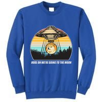 Doge Coin UFO Doge Crypto Currency To The Moon Tall Sweatshirt