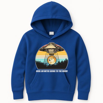 Doge Coin UFO Doge Crypto Currency To The Moon Kids Hoodie