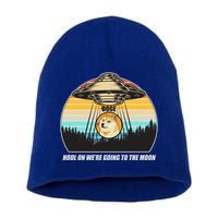 Doge Coin UFO Doge Crypto Currency To The Moon Short Acrylic Beanie