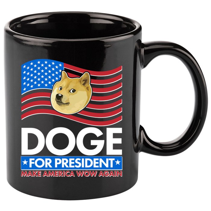 DOGE For President Make America Wow Again 11oz C Handle Ceramic Mug