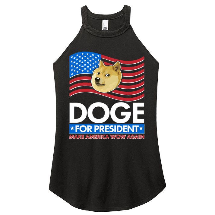 DOGE For President Make America Wow Again Women's Perfect Tri Rocker Tank