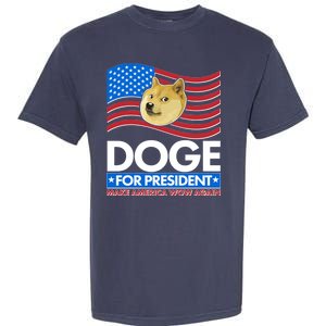 DOGE For President Make America Wow Again Garment-Dyed Heavyweight T-Shirt