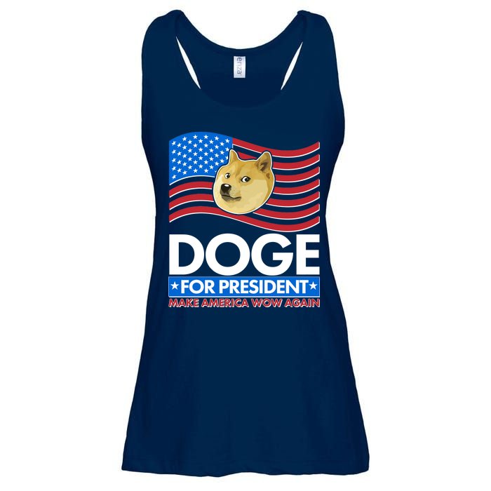 DOGE For President Make America Wow Again Ladies Essential Flowy Tank