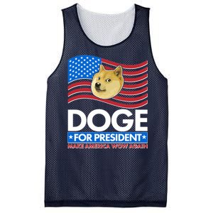 DOGE For President Make America Wow Again Mesh Reversible Basketball Jersey Tank