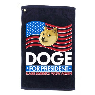 DOGE For President Make America Wow Again Golf Towel