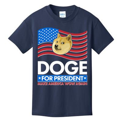 DOGE For President Make America Wow Again Kids T-Shirt