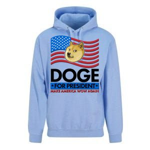 DOGE For President Make America Wow Again Unisex Surf Hoodie