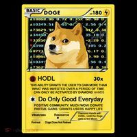 Doge HODL Card Crypto Currency Funny Impact Tech Backpack