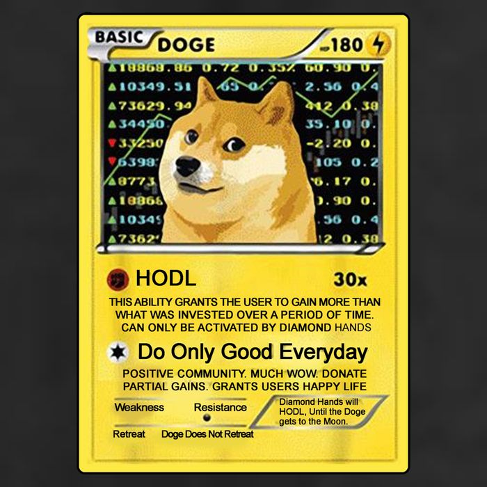 Doge HODL Card Crypto Currency Funny Adult Drive Performance Visor